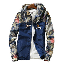 Load image into Gallery viewer, Women's Hooded Jackets 2020 Spring Autumn Floral Causal Windbreaker Women Basic Jackets Coats Zipper Lightweight Jackets Famale